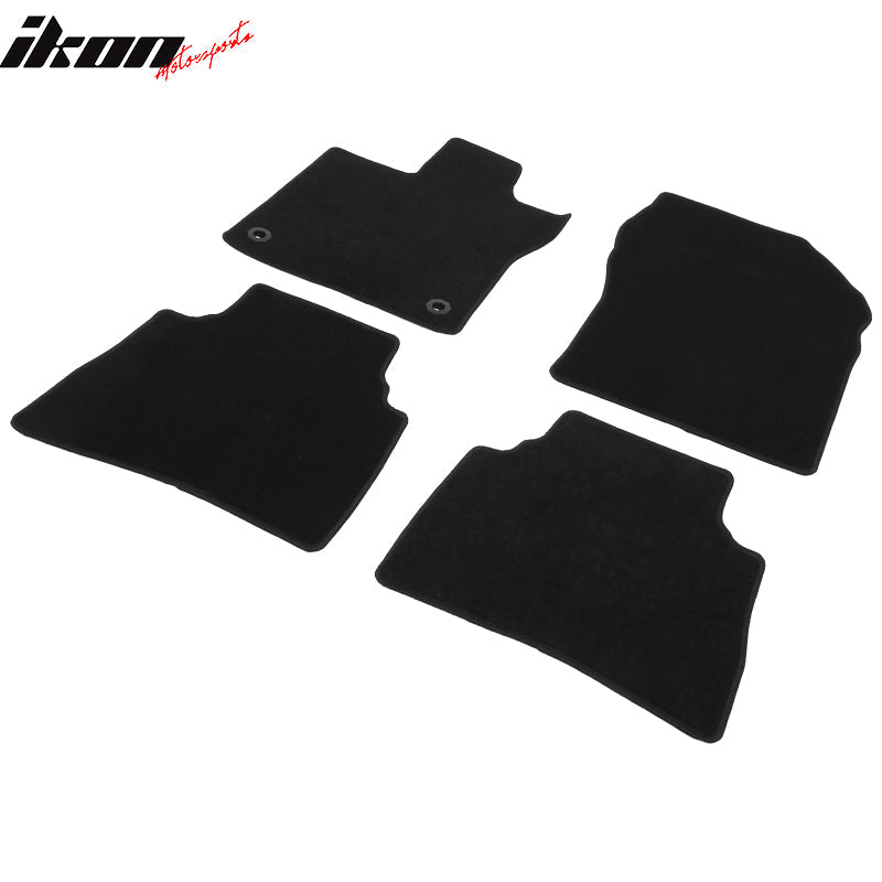 2023-2024 Toyota Prius Prime 4PCS Black Front Floor Mats Carpets Nylon