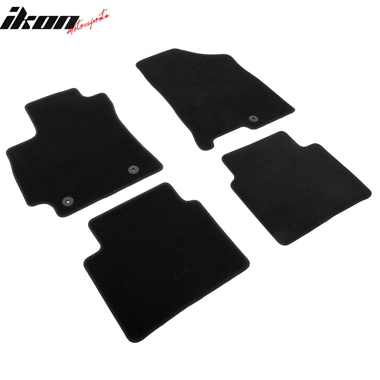 2024-2025 Hyundai Kona Gas Black Front Rear Floor Mats Nylon 4PCS