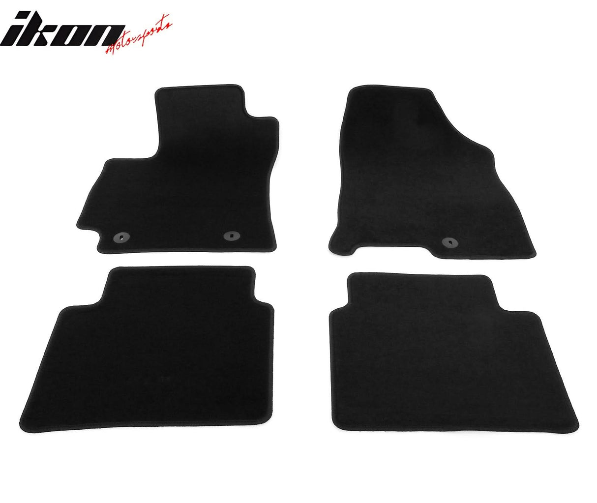 2024-2025 Hyundai Kona Gas Black Front Rear Floor Mats Nylon 4PCS
