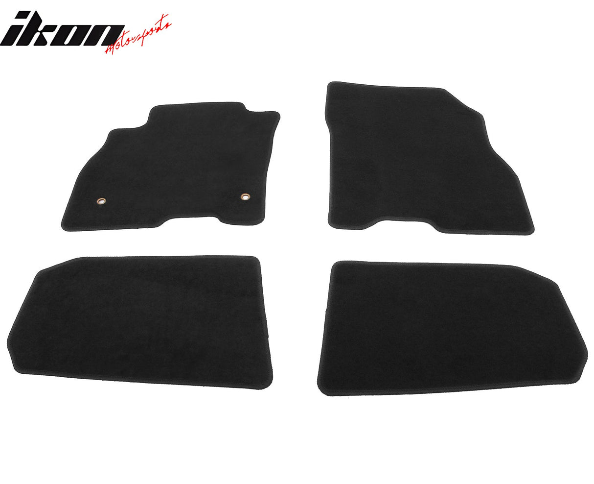 2018-2025 Nissan LEAF OE Black Front Rear Floor Mats Carpets Nylon