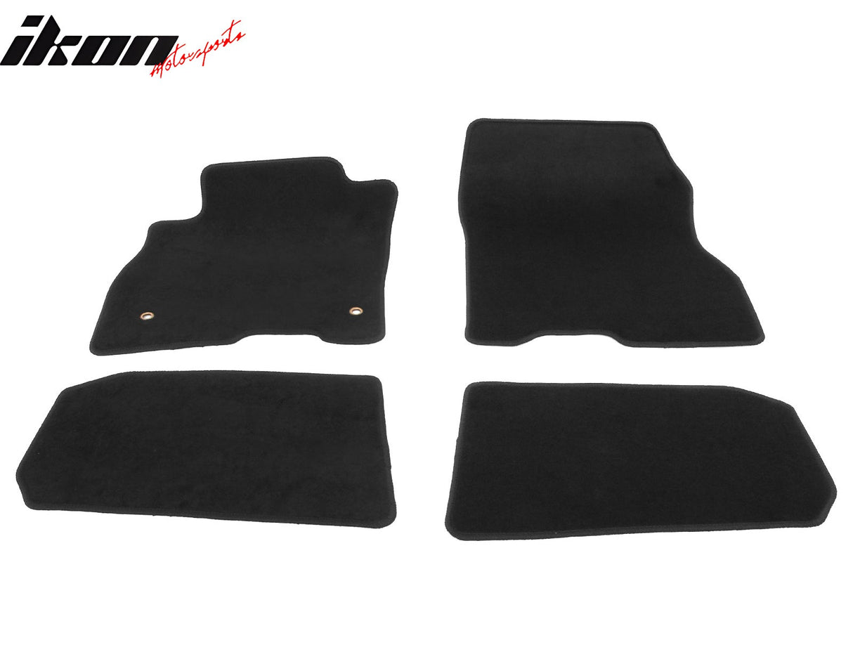 2018-2025 Nissan LEAF OE Black Front Rear Floor Mats Carpets Nylon