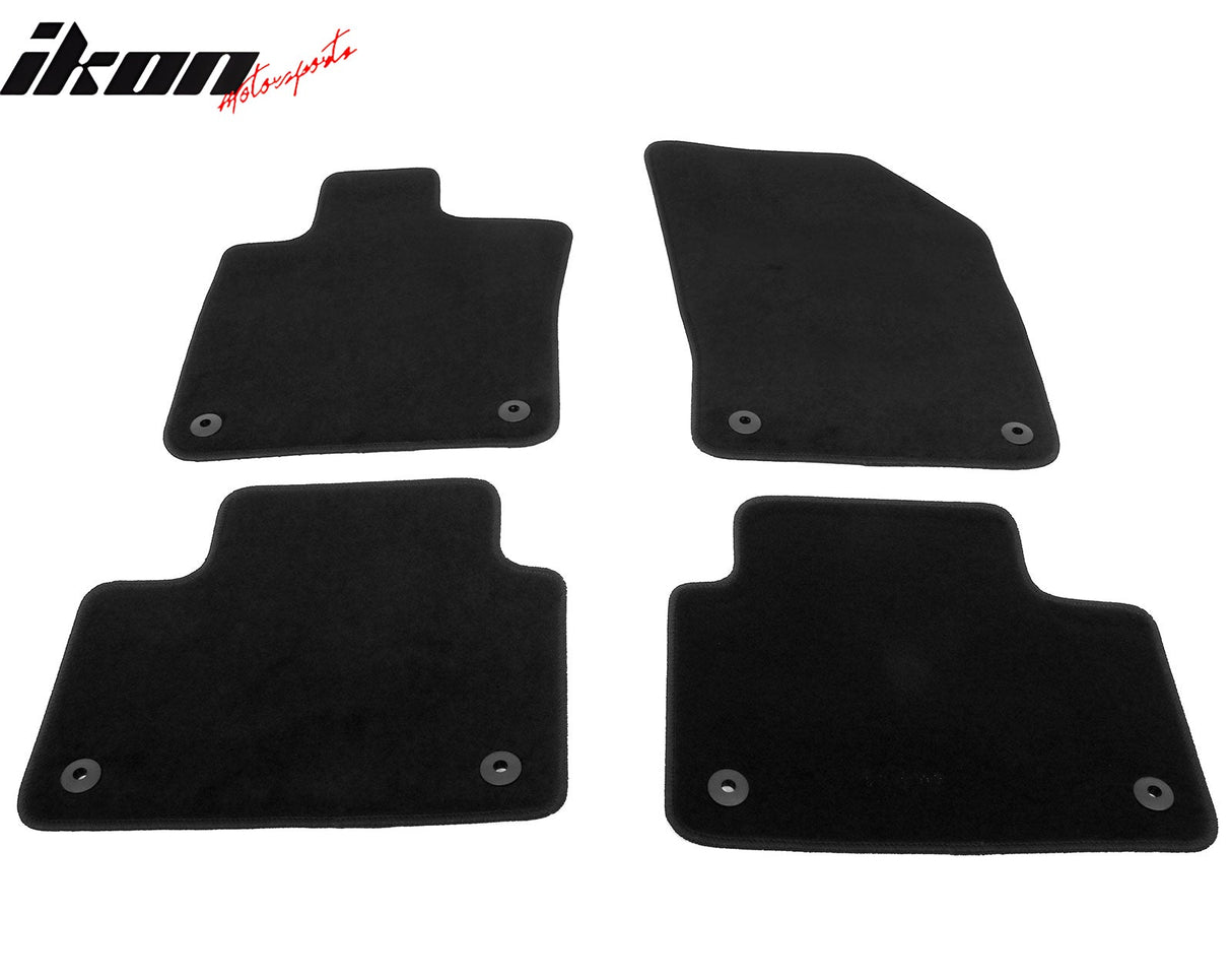 2019-2025 Volvo S60 / V60 / V60 Cross Country Black Floor Mats Nylon