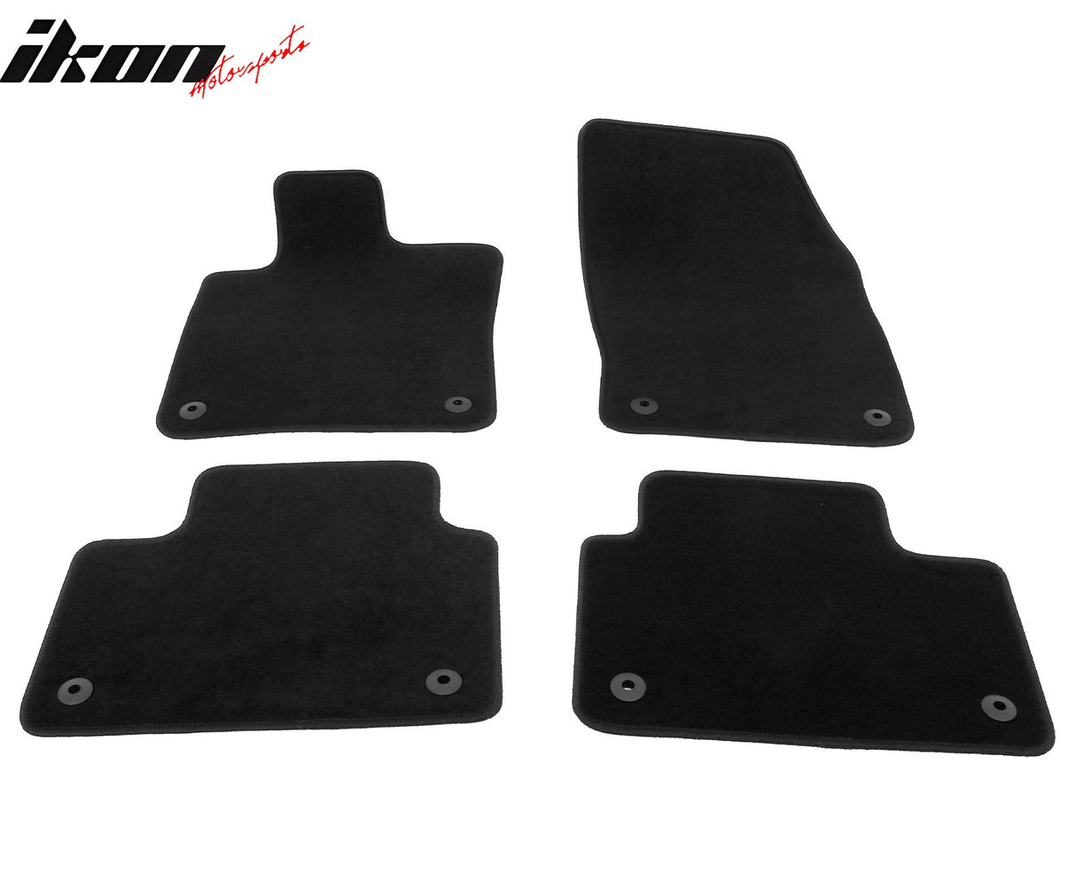 2019-2025 Volvo S60 / V60 / V60 Cross Country Black Floor Mats Nylon
