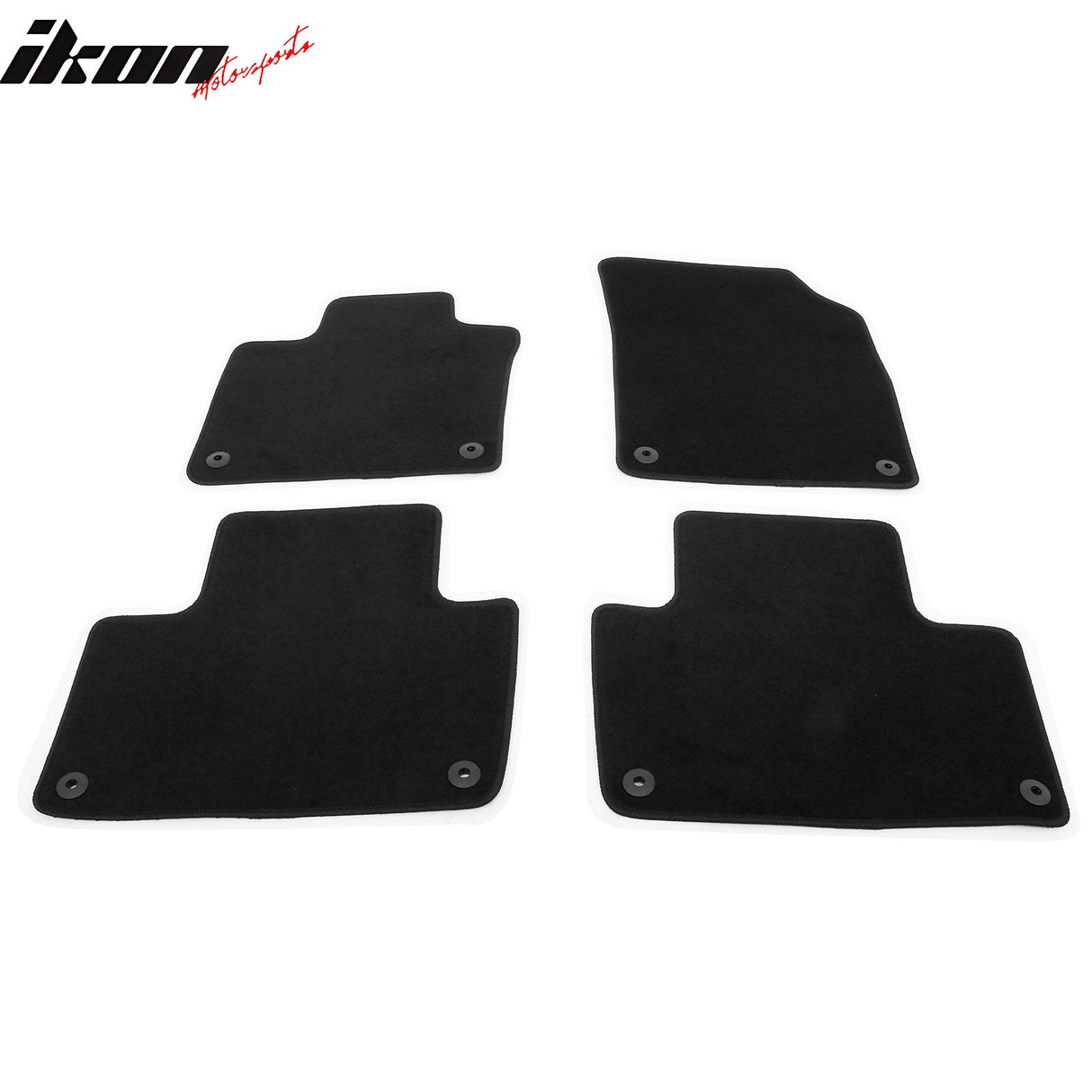 2016-2025 Volvo XC90 PHEV & MHEV Black Floor Mats Nylon 4PCS