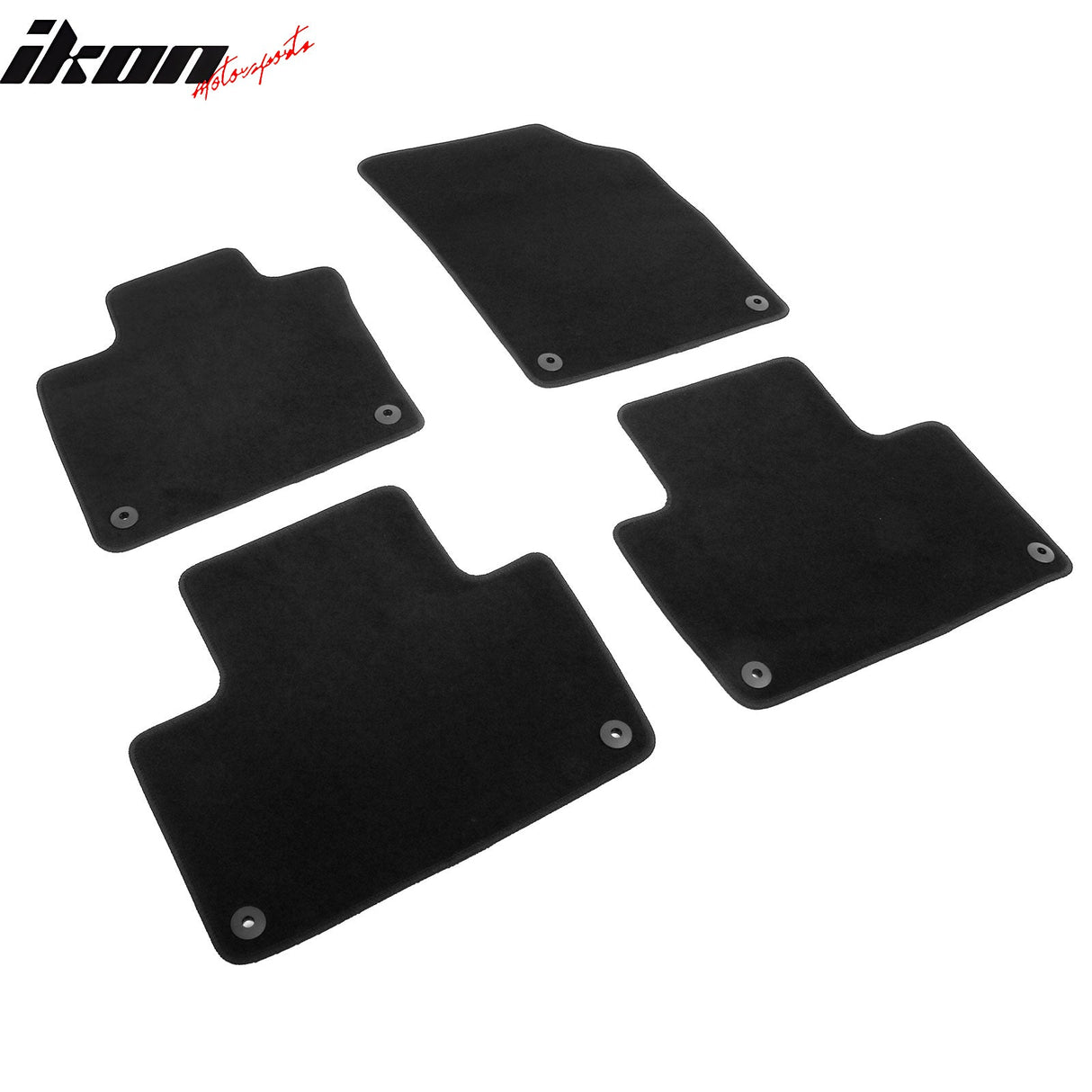 2016-2025 Volvo XC90 PHEV & MHEV Black Floor Mats Nylon 4PCS
