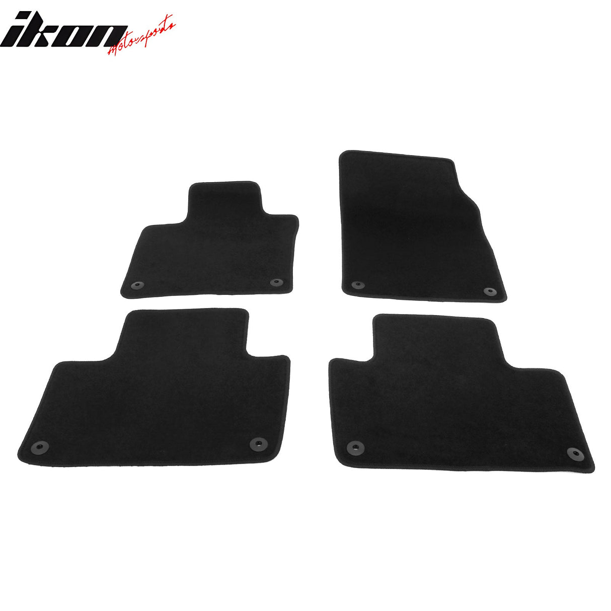 2016-2025 Volvo XC90 PHEV & MHEV Black Floor Mats Nylon 4PCS