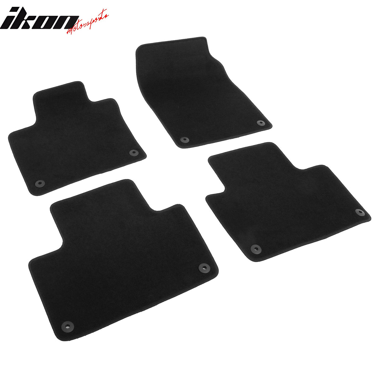 2016-2025 Volvo XC90 PHEV & MHEV Black Floor Mats Nylon 4PCS