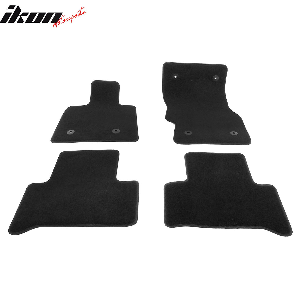 2018-2025 Alfa Romeo Stelvio Black Front Rear Floor Mats Nylon 4PCS