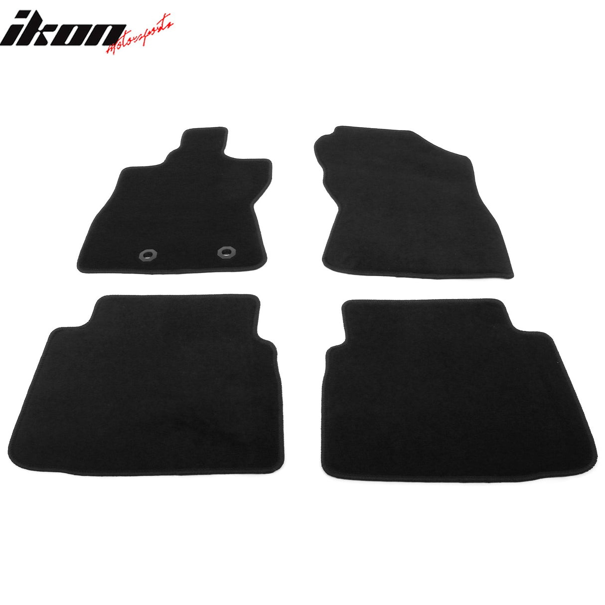 2024-2025 Subaru Crosstrek Impreza Black Front Rear Floor Mats Nylon