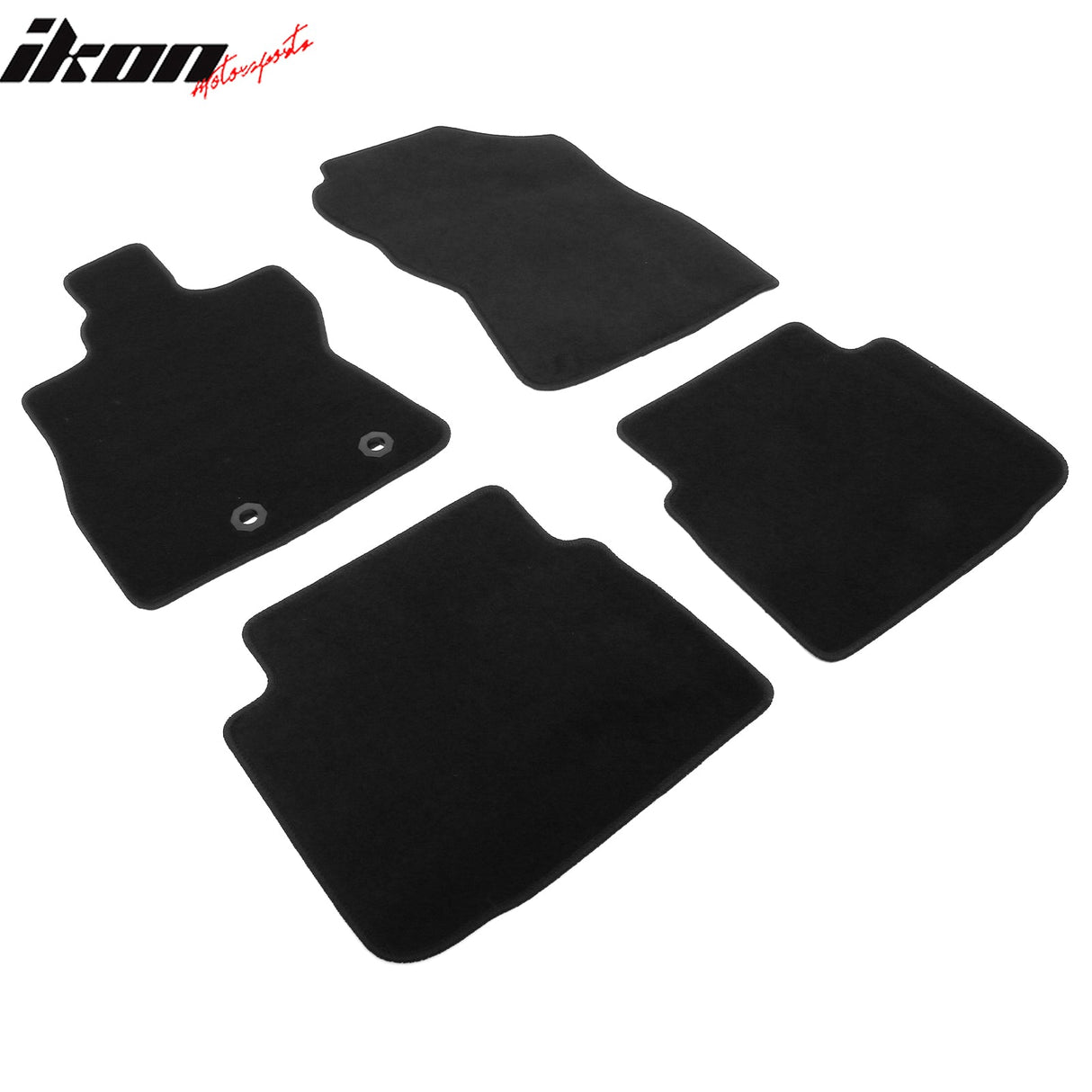 2024-2025 Subaru Crosstrek Impreza Black Front Rear Floor Mats Nylon