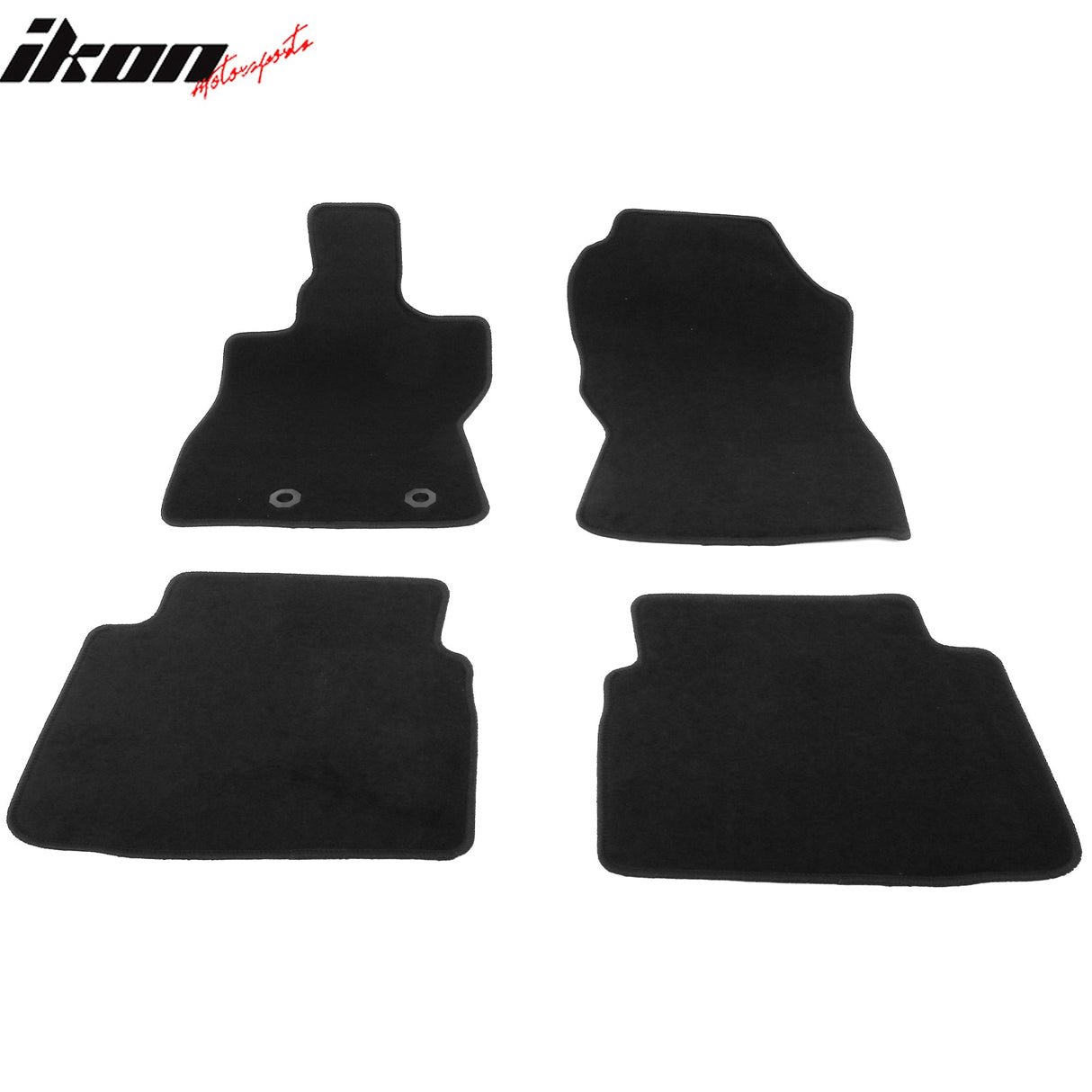 2024-2025 Subaru Crosstrek Impreza Black Front Rear Floor Mats Nylon