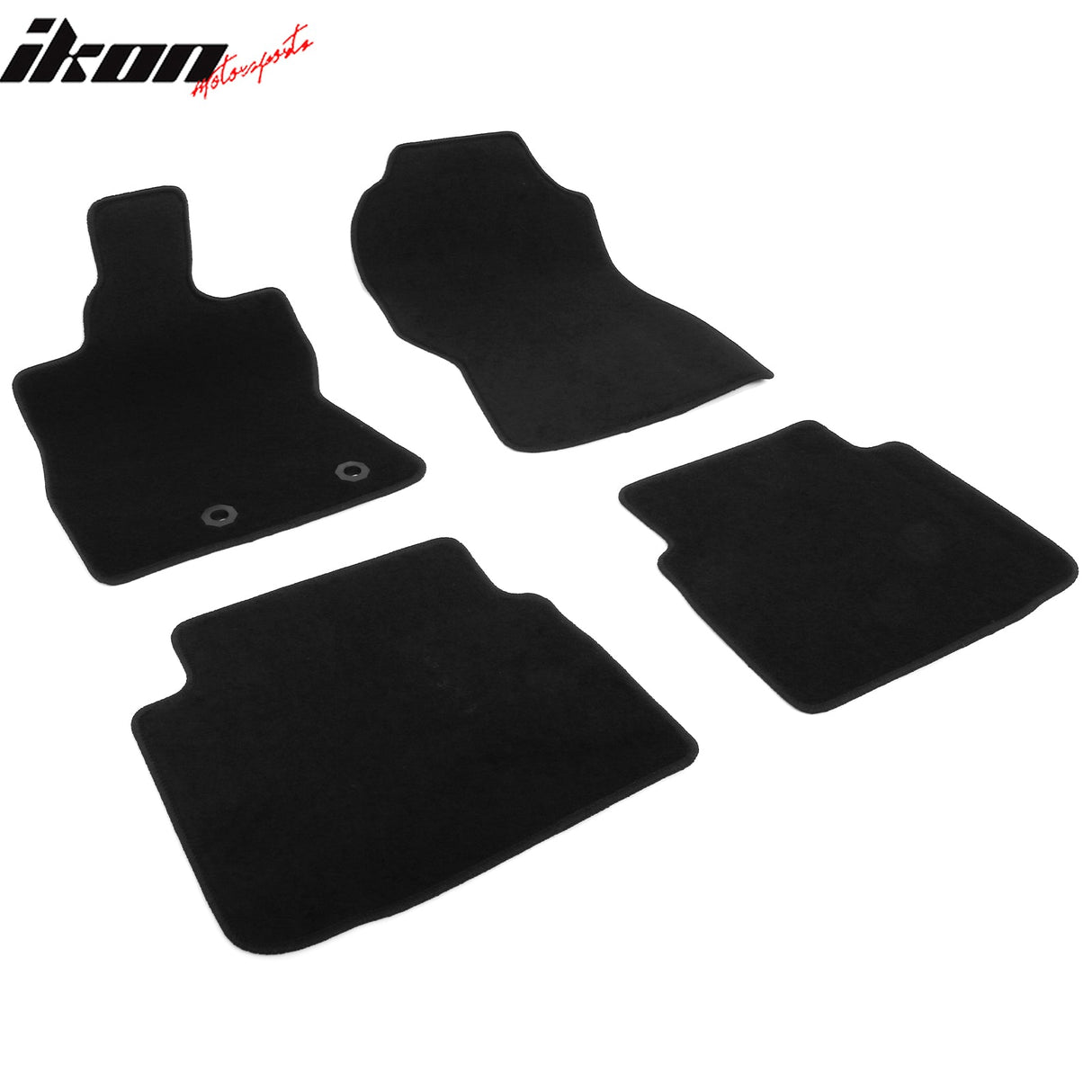 2024-2025 Subaru Crosstrek Impreza Black Front Rear Floor Mats Nylon