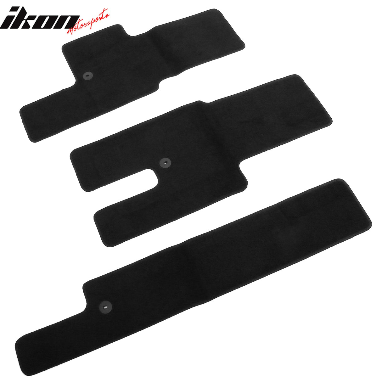 2022-2025 Kia Carnival 8-Seat Black Front Rear Floor Mats Nylon 6PCS