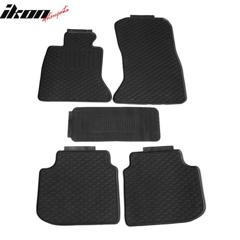 Car Floor Mat for 2011-2016 F10 5 Series Sedan Black All Season Latex