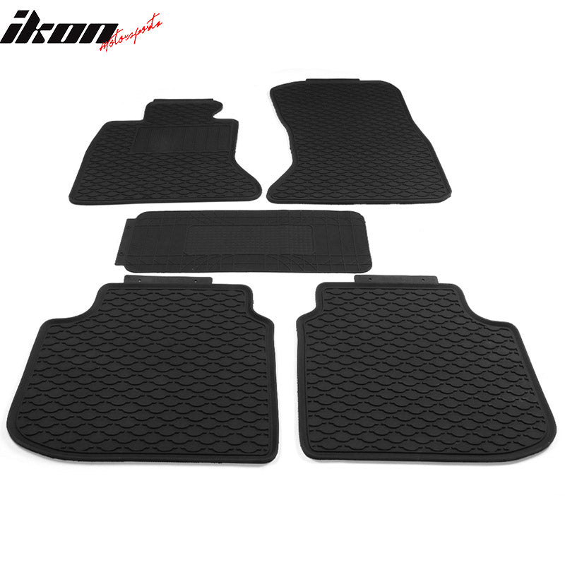 Car Floor Mat for 2011-2016 F10 5 Series Sedan Black All Season Latex
