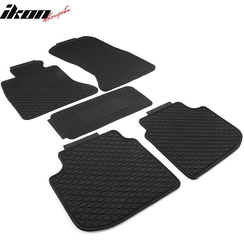 Car Floor Mat for 2011-2016 F10 5 Series Sedan Black All Season Latex