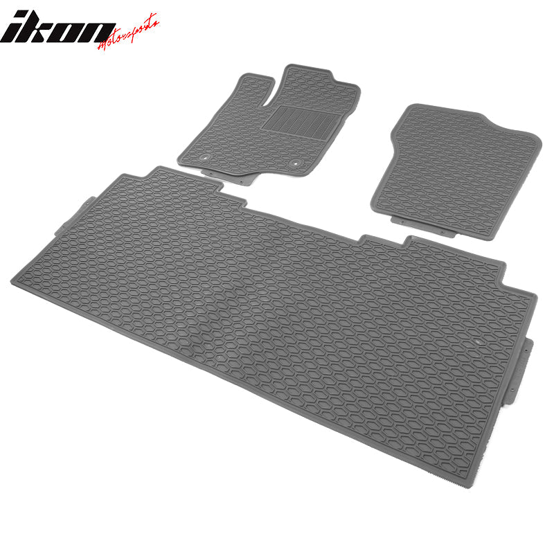 2015-2024 Ford F-150 Crew Cab Latex Floor Mats All Weather Carpet