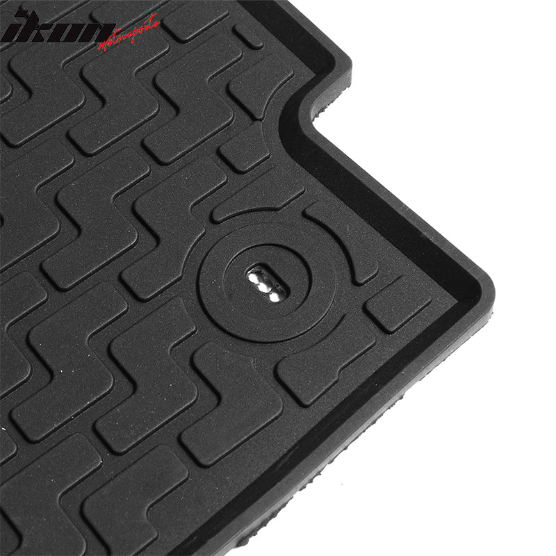 Car Floor Mat for 2012-16 Honda CR-V CRV Black Front Second Row Latex