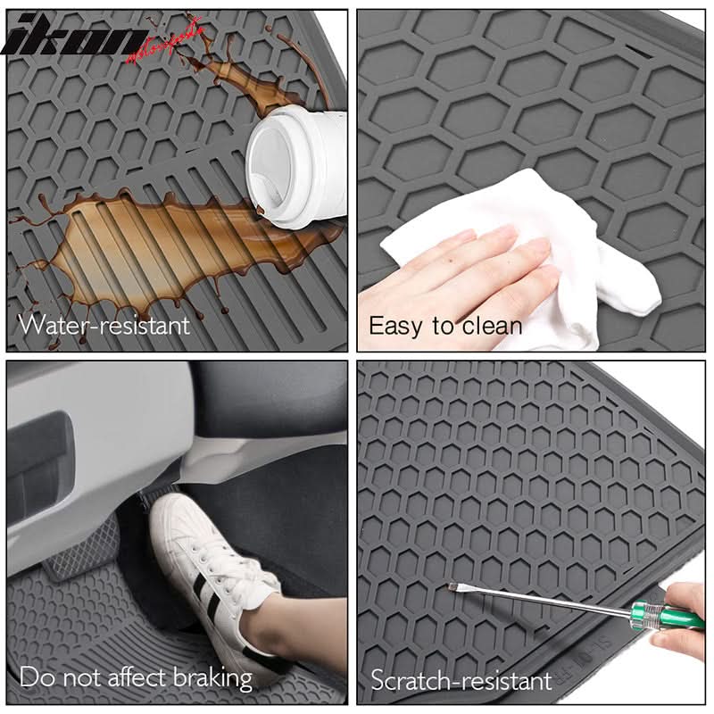 2014-2019 Toyota Corolla Latex Floor Mats Front Second Row