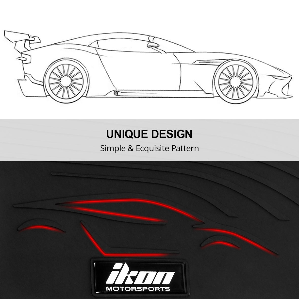 2016-2021 Honda Civic Latex Floor Mats Liner All Weather Carpets