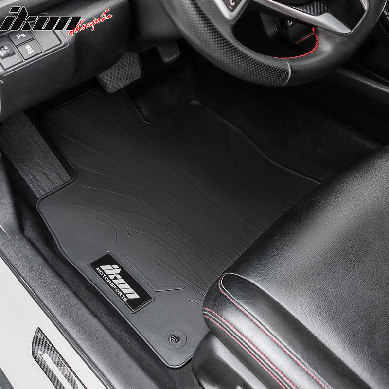 2016-2021 Honda Civic Latex Floor Mats Liner All Weather Carpets