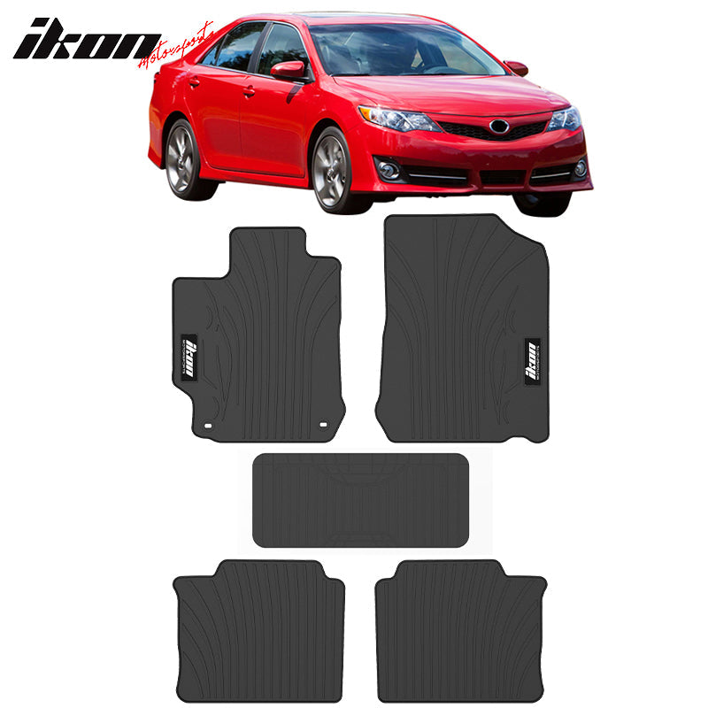 2012-2017 Toyota Camry Car Floor Mats Carpet 4PC Nylon & Latex Rubber