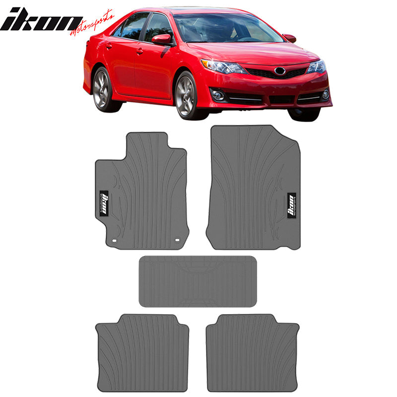 2012-2017 Toyota Camry Car Floor Mats Carpet 4PC Nylon & Latex Rubber