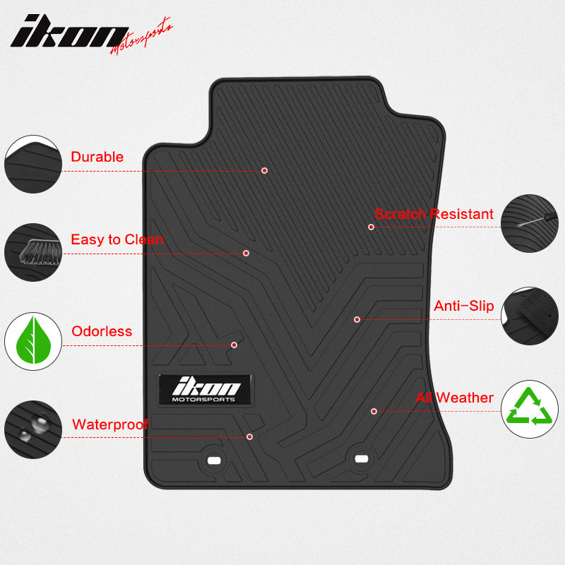 Car Floor Mat for 2011-14 Toyota Tacoma Extended Cab Latex All Weather