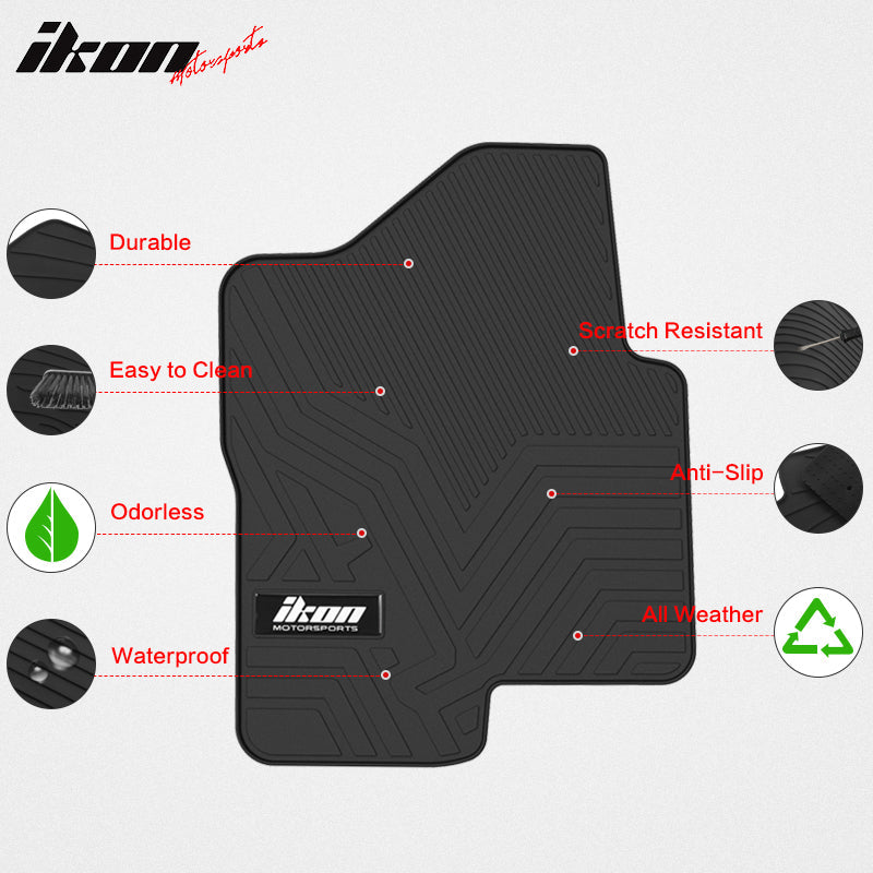 2007-2013 Chevy Silverado Latex Floor Mat All Weather Carpet 5PC