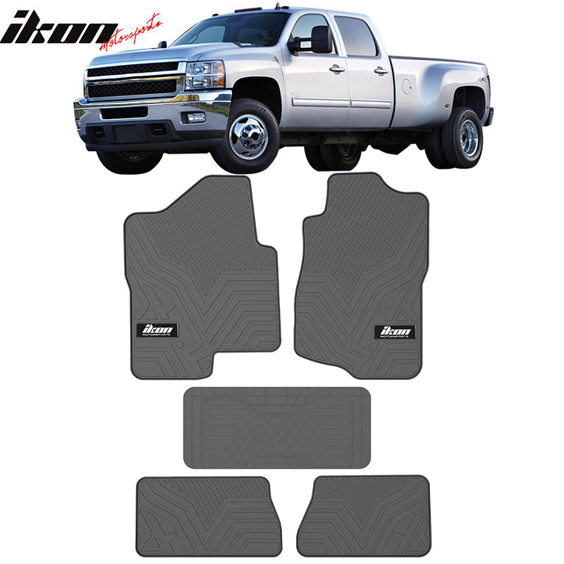 2007-2013 Chevy Silverado Latex Floor Mat All Weather Carpet 5PC