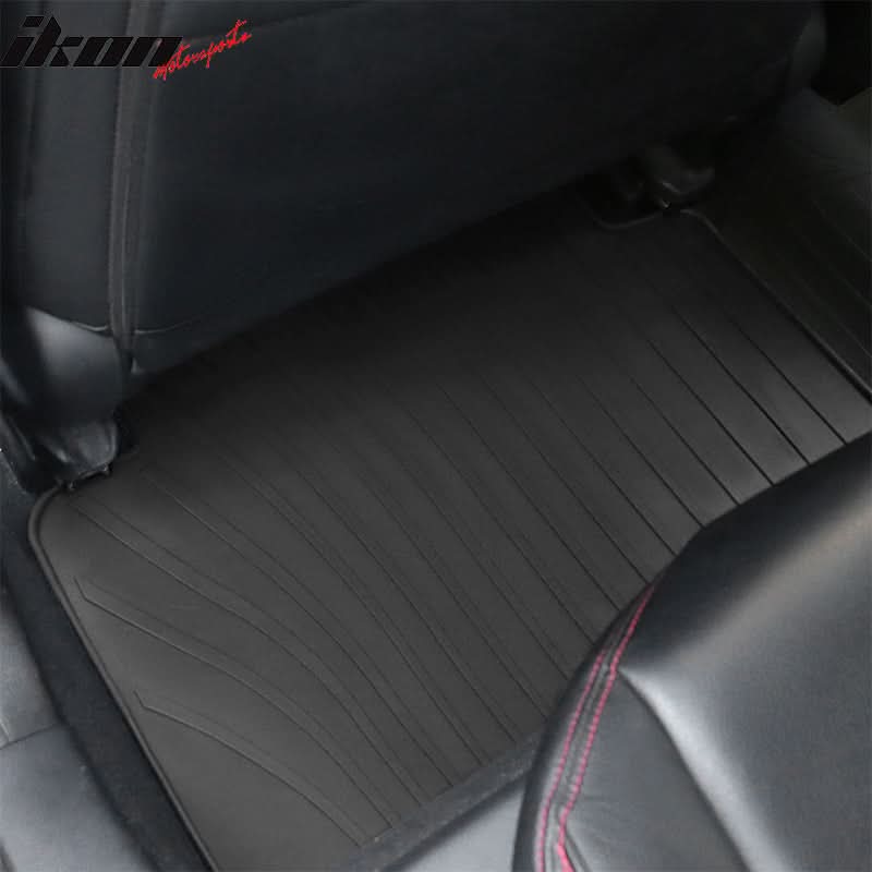 2012-2019 Tesla Model S Latex Floor Mats All Weather Carpet Black