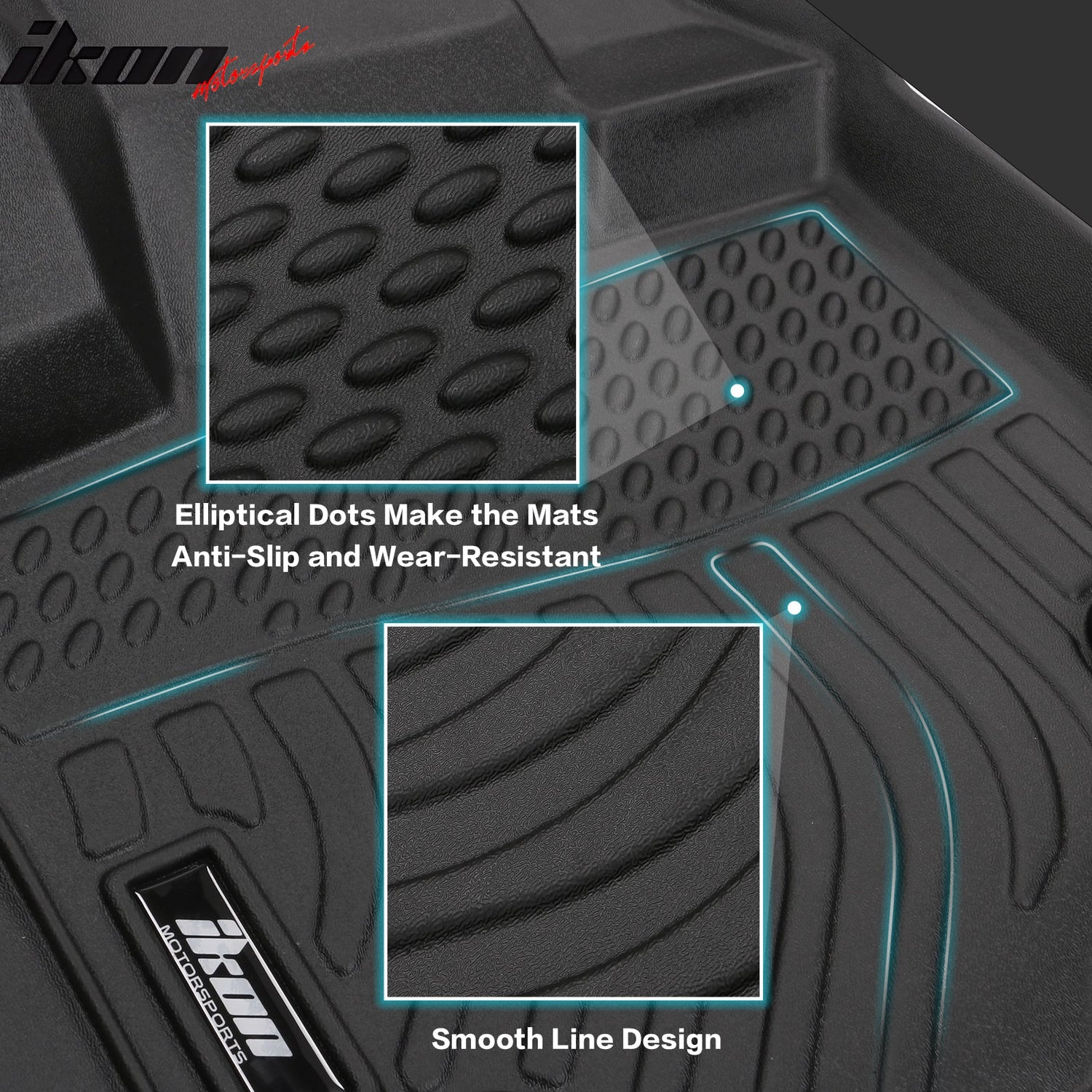 Car Floor Mat for 2021-2025 Jeep Wrangler All Weather Liner TPE