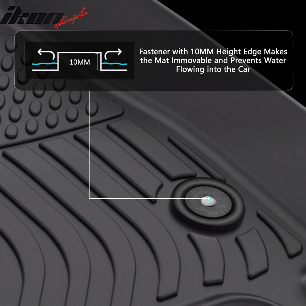 2023-2024 Fisker Ocean 3D Floor Mats All Weather Carpet TPE 3PCS