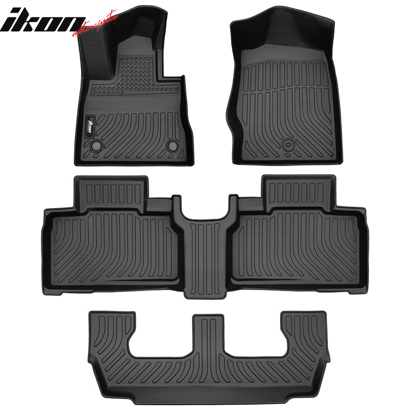2020-2025 Ford Explorer 7 Seats 3D Floor Mats Heavy Duty Carpets TPE