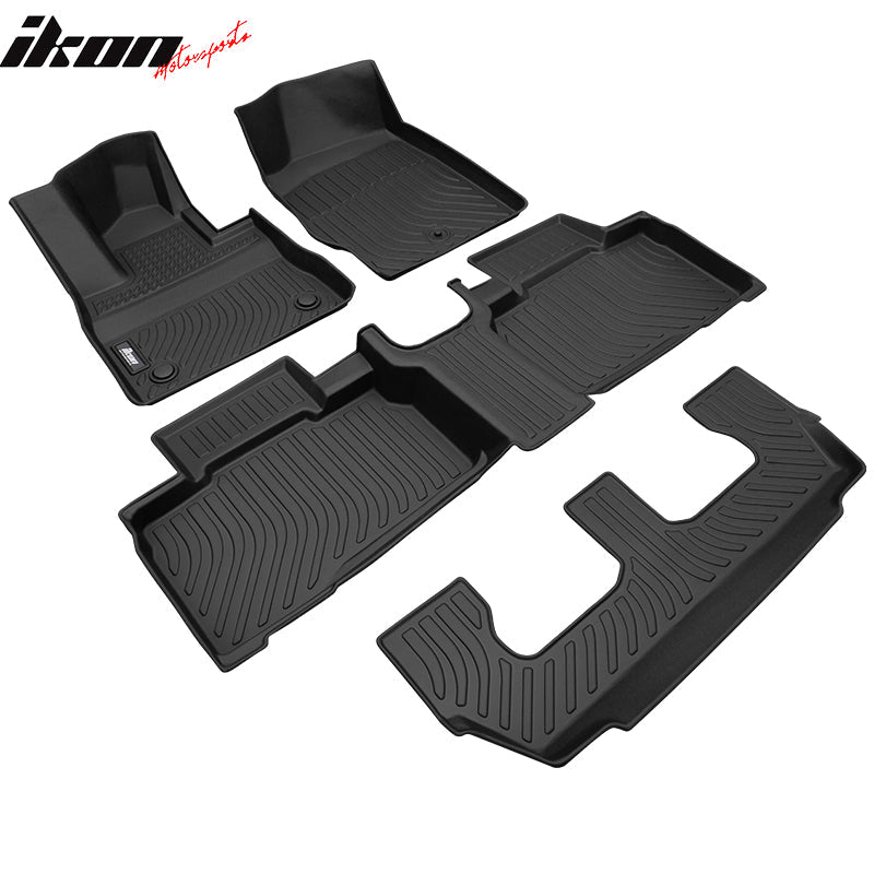 2020-2025 Ford Explorer 7 Seats 3D Floor Mats Heavy Duty Carpets TPE