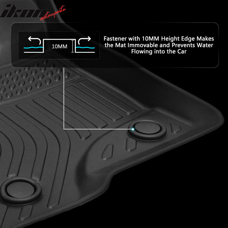 2009-2014 Ford F-150 Super Crew Cab 3D Floor Mats Heavy Duty Liner TPE