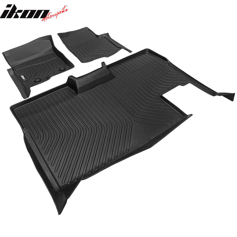 2009-2014 Ford F-150 Super Crew Cab 3D Floor Mats Heavy Duty Liner TPE