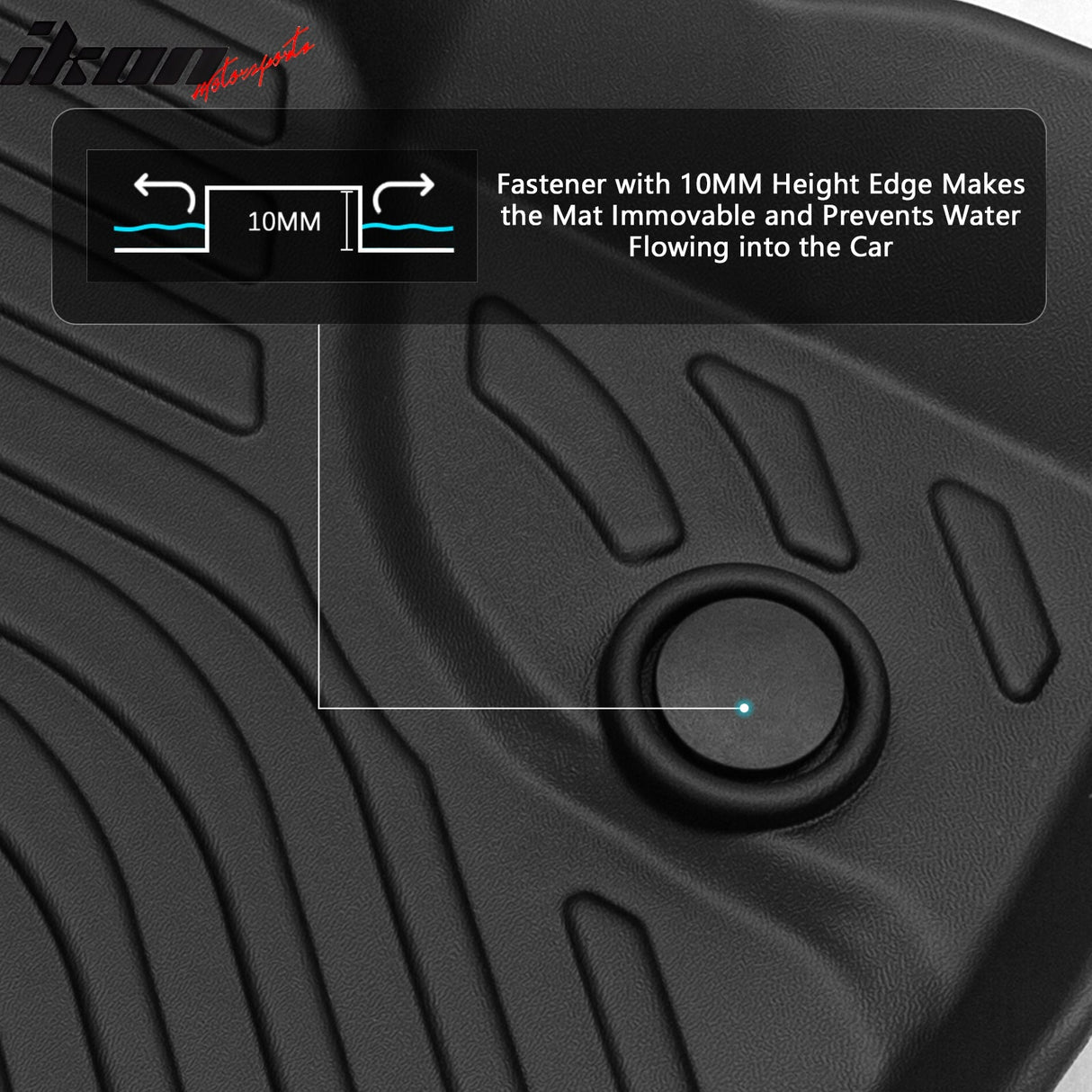 2019-2023 Ford Ranger Super Crew Cab 3D Floor Mat Heavy Duty Liner TPE
