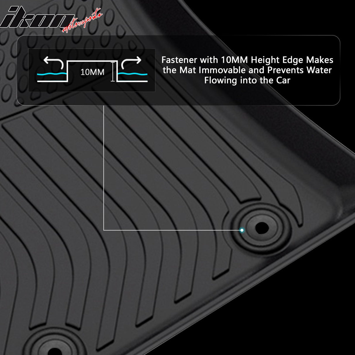 2024-2025 Hyundai Kona 2024 Kona N 3D All Weather Floor Mats Liner TPE