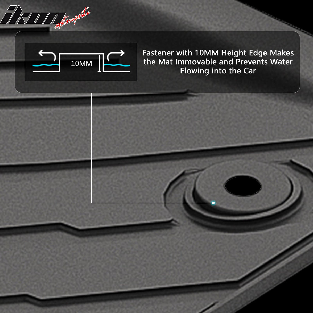 2024-2025 Toyota Tacoma Crew Cab 3D Floor Mats All Weather Carpets TPE