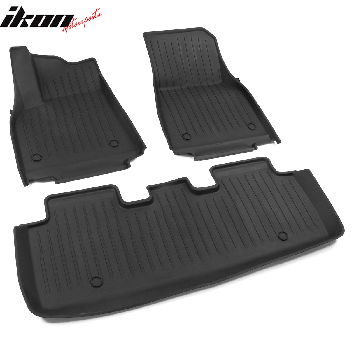 Car Floor Mat for 2020-24 Tesla Model Y 3D Black Carpets Injection TPE