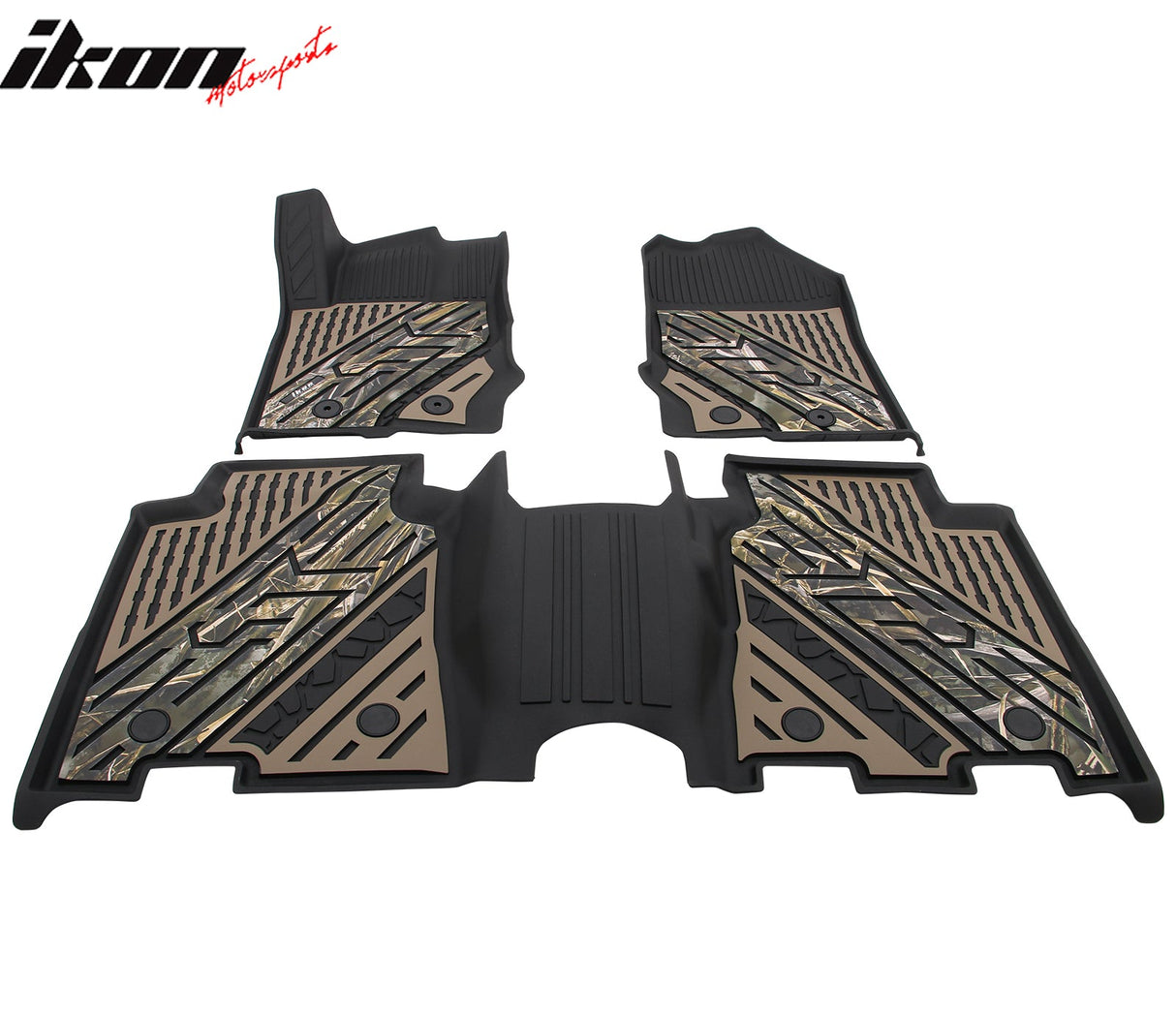 2021-2025 Ford Bronco 4DR Floor Mats TPE Carpets Black w/ Camouflage