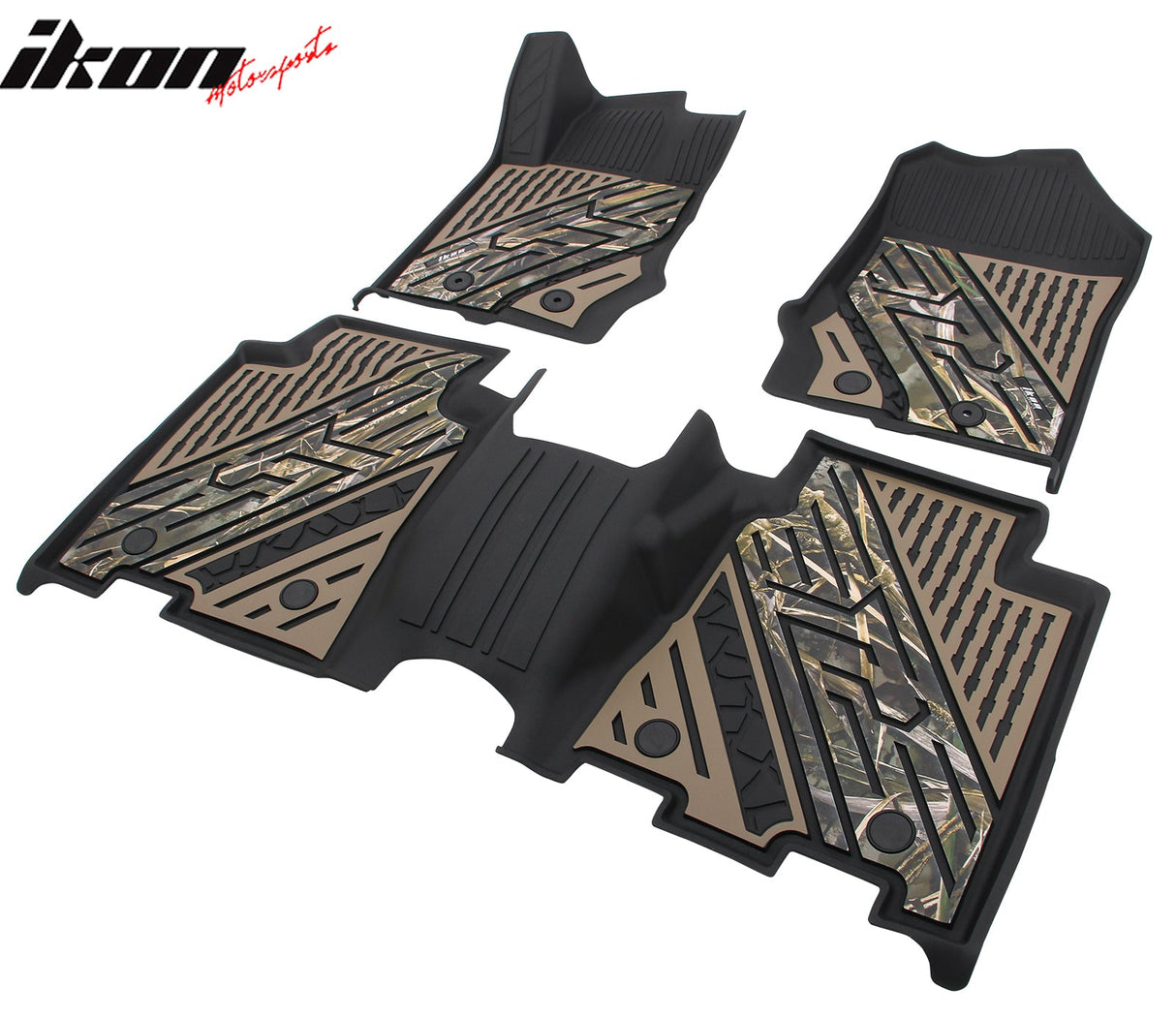 2021-2025 Ford Bronco 4DR Floor Mats TPE Carpets Black w/ Camouflage