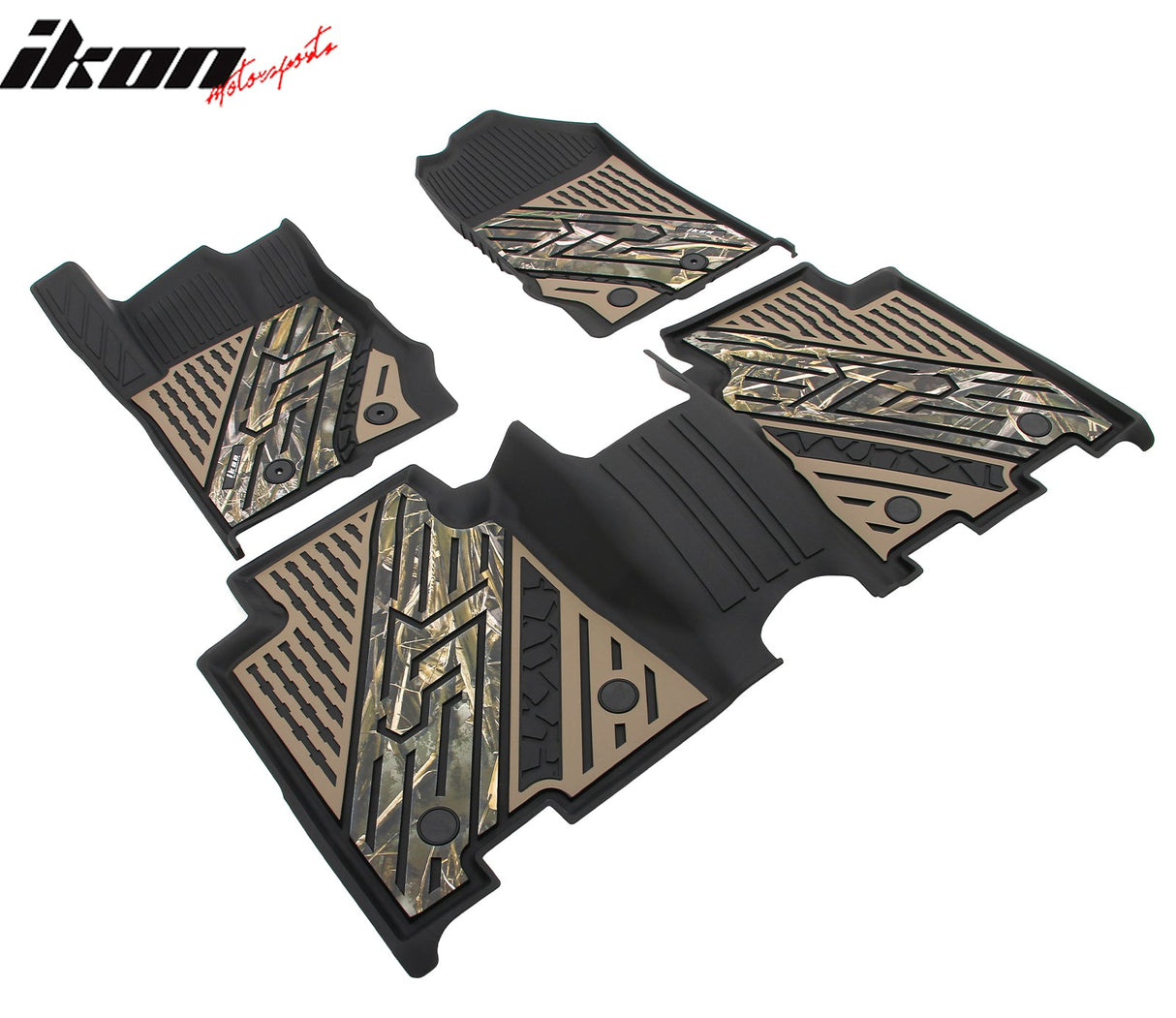 2021-2025 Ford Bronco 4DR Floor Mats TPE Carpets Black w/ Camouflage