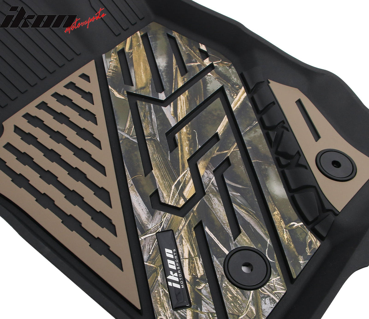 2021-2025 Ford Bronco 4DR Floor Mats TPE Carpets Black w/ Camouflage