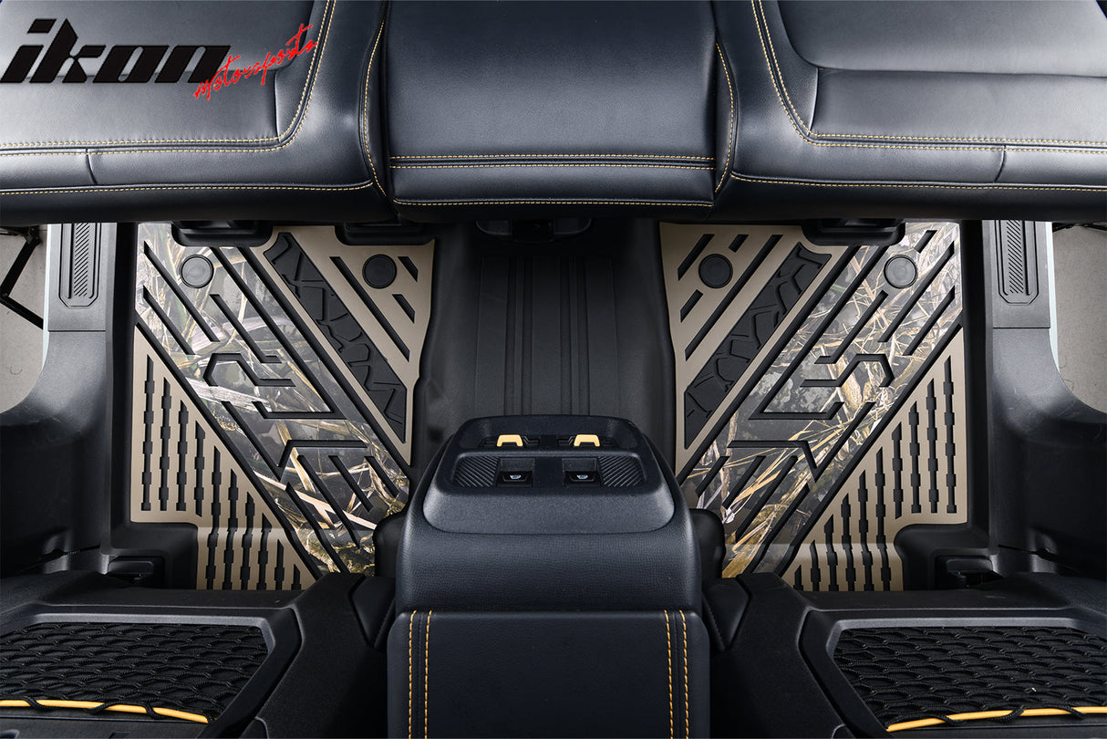 2021-2025 Ford Bronco 4DR Floor Mats TPE Carpets Black w/ Camouflage