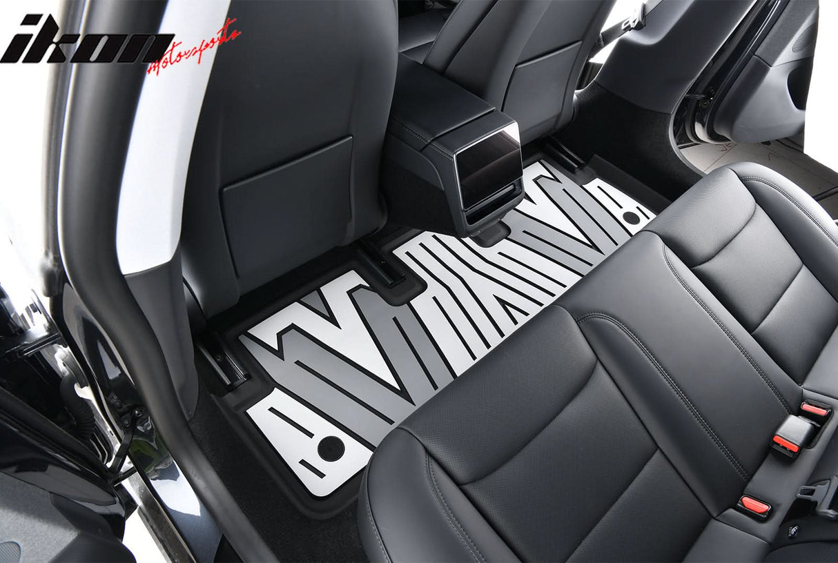 2024-2025 Tesla Model 3 3D Floor Mats Black Gray White TPE Injection