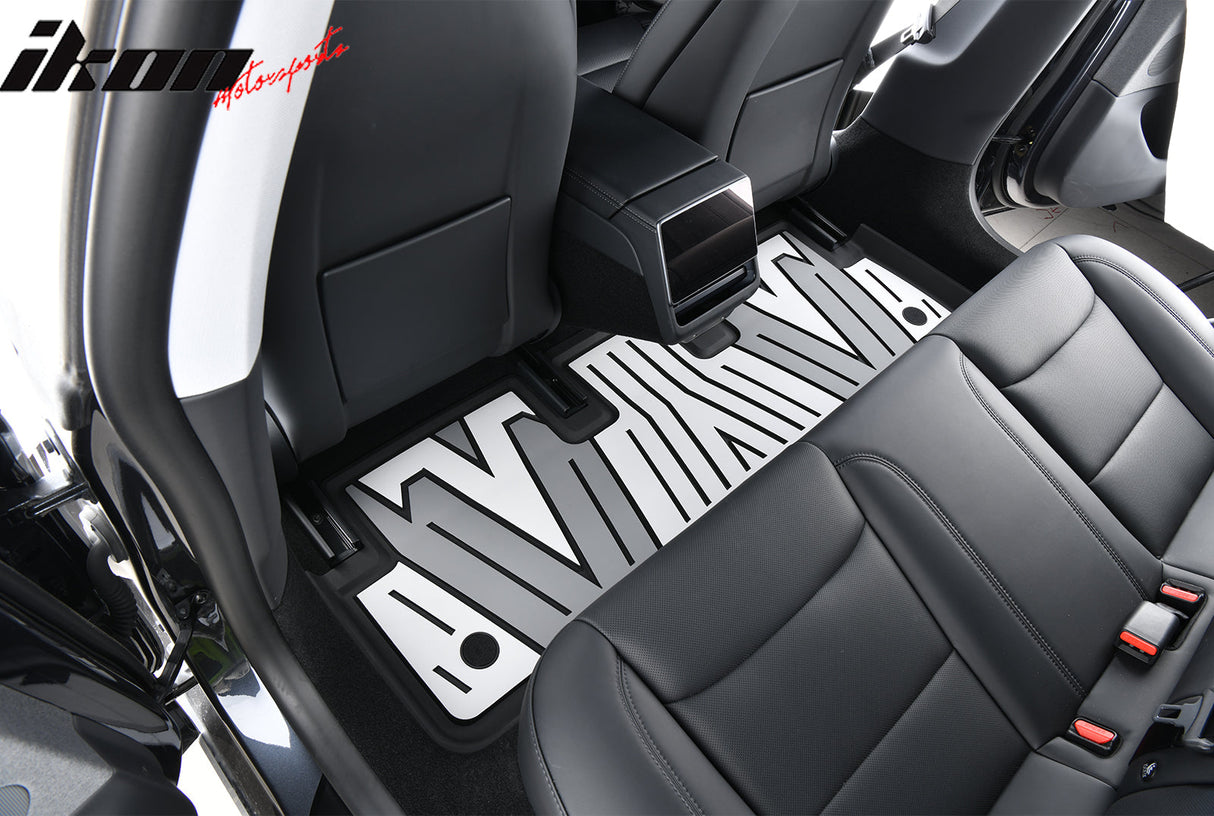 2024-2025 Tesla Model 3 3D Floor Mats Black Gray White TPE Injection