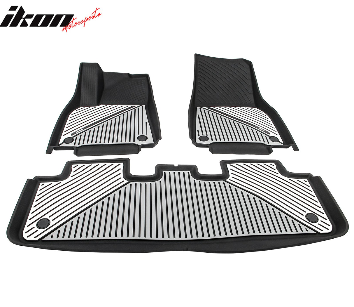2020-2024 Tesla Model Y 3D Floor Mats Black& Gray& White TPE Injection