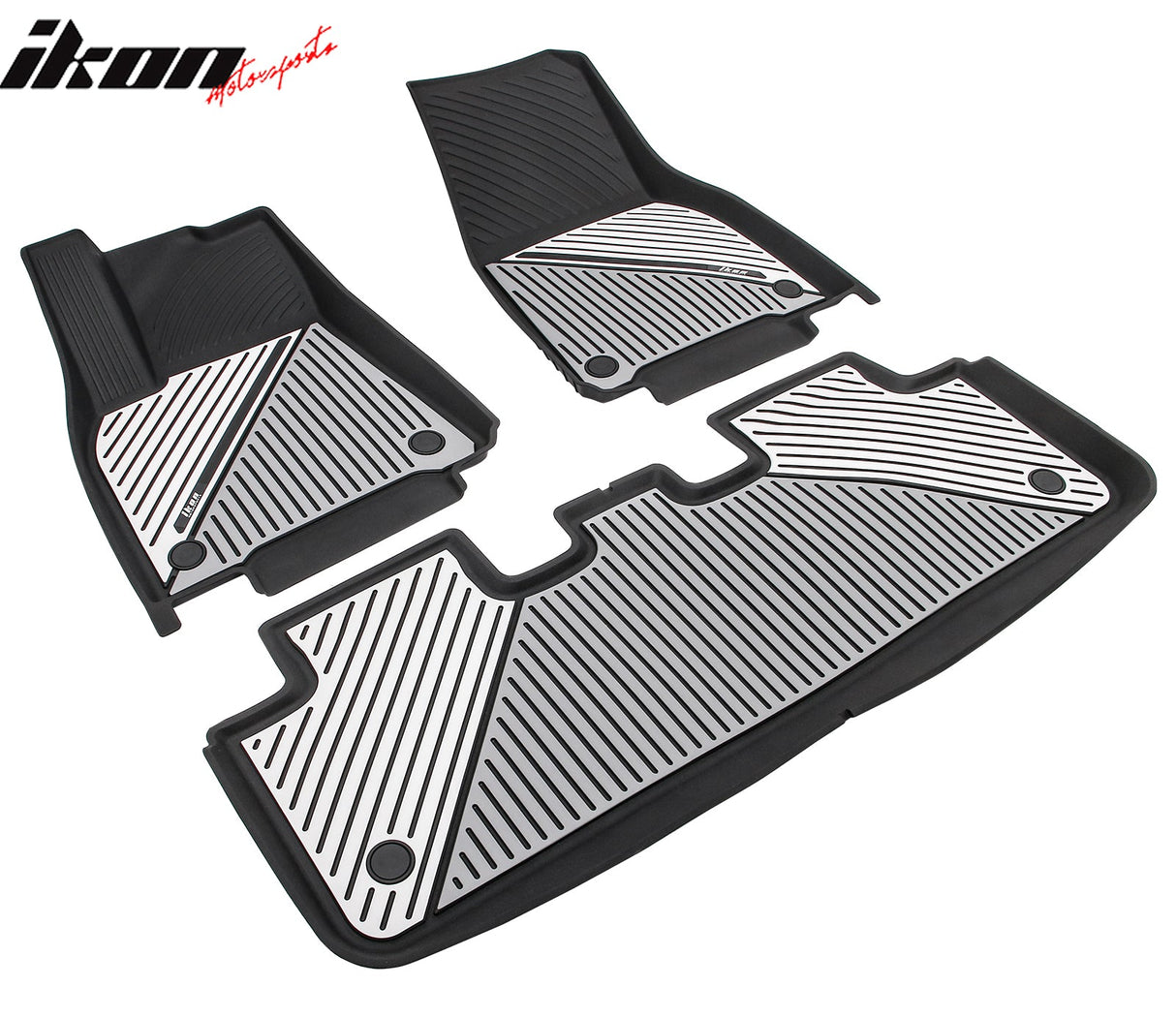 2020-2024 Tesla Model Y 3D Floor Mats Black& Gray& White TPE Injection
